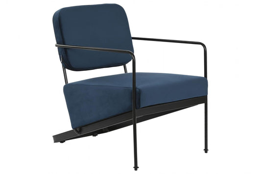 Butaca Poliester Metal 55_5X72X71 Azul