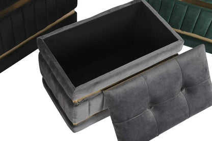 Descalzadora Set 3 Poliester Mdf 70X40X43