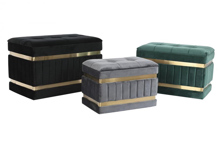 Descalzadora Set 3 Poliester Mdf 70X40X43