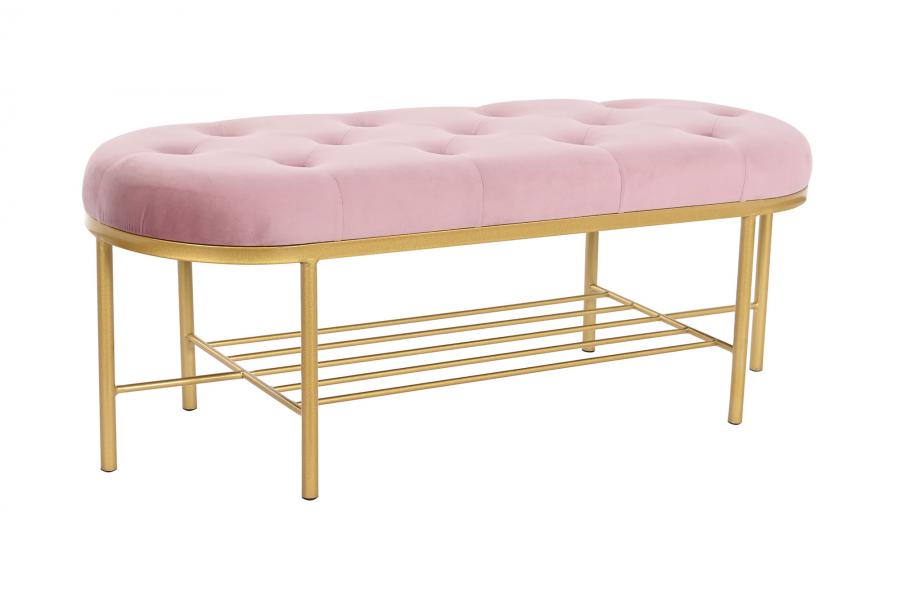 Descalzadora Poliester Metal 100X35X40 Rosa