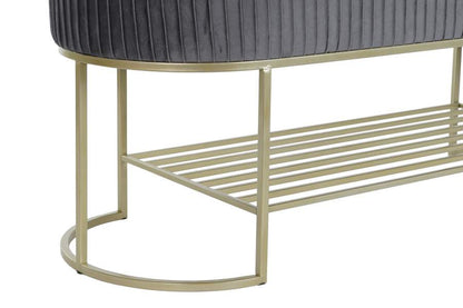 Descalzadora Poliester Metal 120X40X45 Terciopelo
