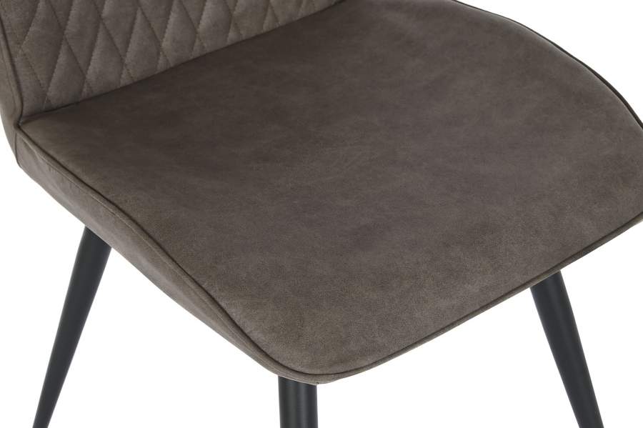 Silla Poliester Metal 60X48X88_5 Asa Marron Oscuro