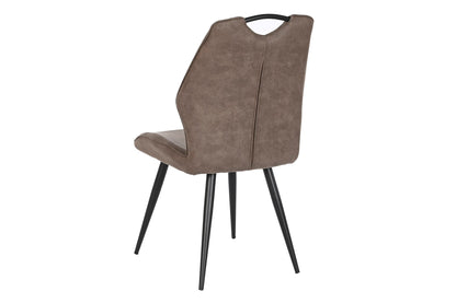 Silla Poliester Metal 60X48X88_5 Asa Marron Oscuro