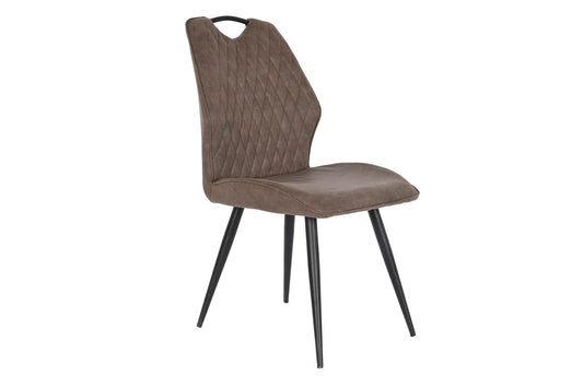 Silla Poliester Metal 60X48X88_5 Asa Marron Oscuro
