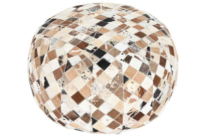 Cojin Suelo Piel 48X48X35 Camel