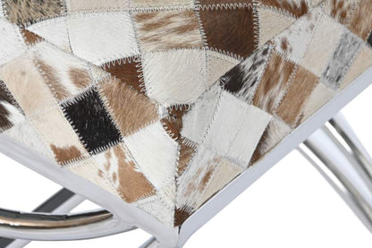 Descalzadora Acero Piel 53X40X43 Rombos Camel