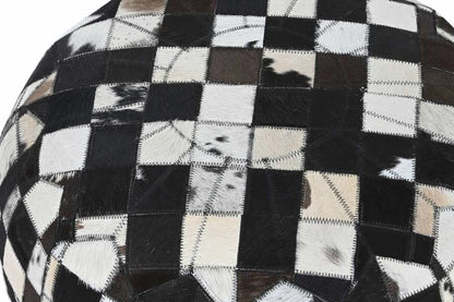 Cojin Suelo Piel 48X48X35 Marron Oscuro