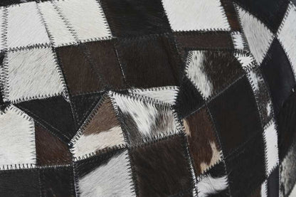 Cojin Suelo Piel 48X48X35 Marron Oscuro
