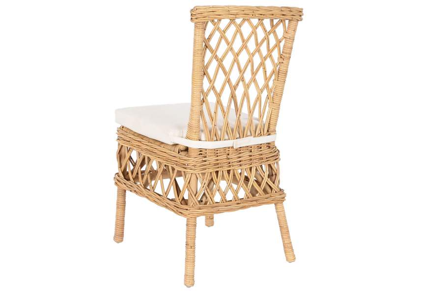 Silla Ratan 47X58X90 Con Cojin Natural