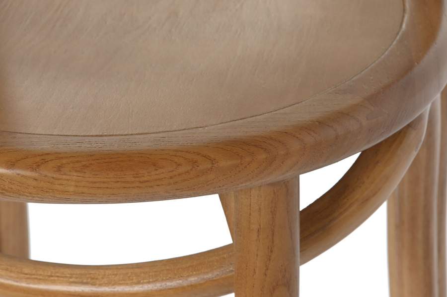Taburete Olmo Ratan 41X41X95 Marron