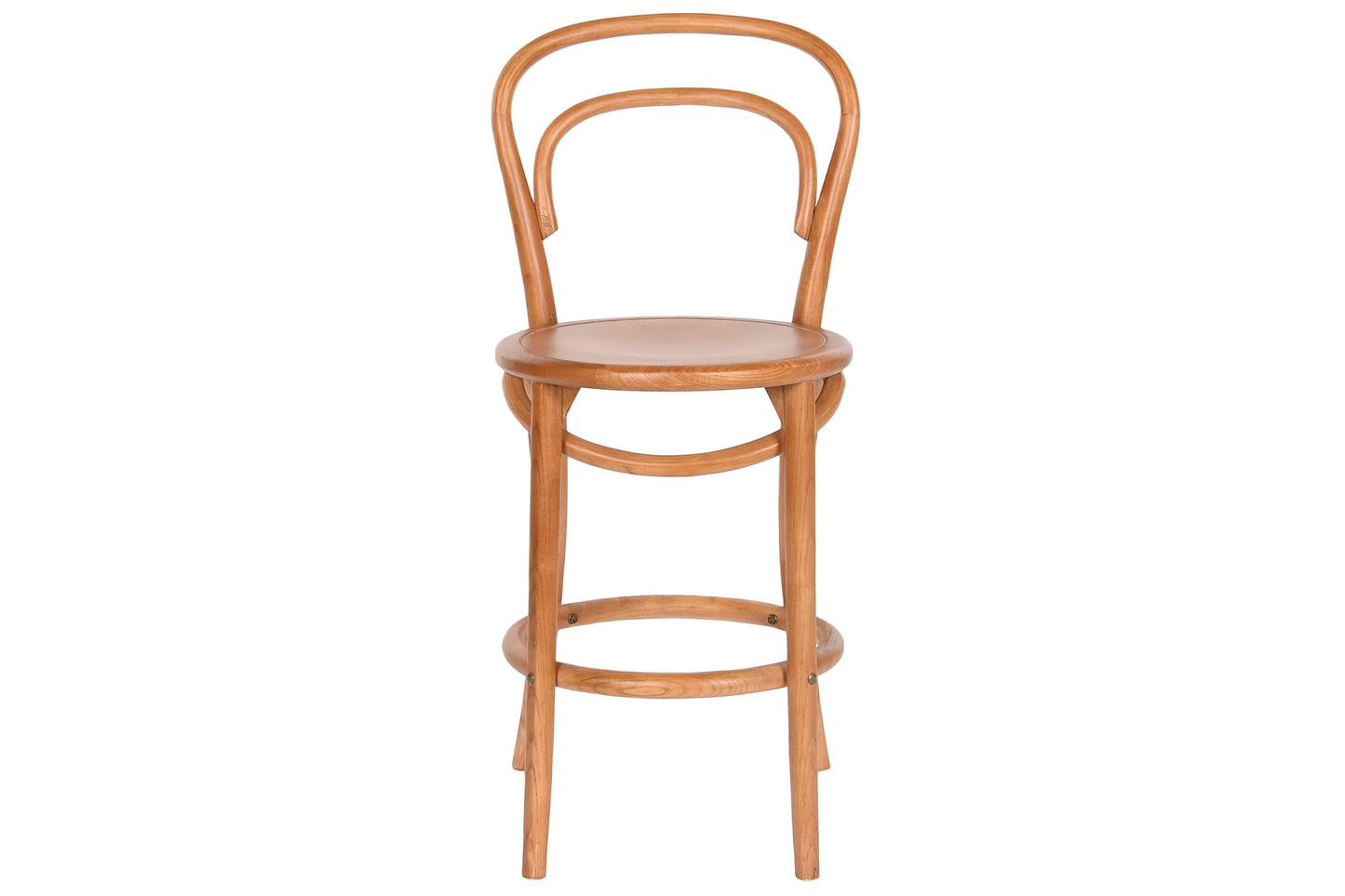 Taburete Olmo Ratan 41X41X95 Marron