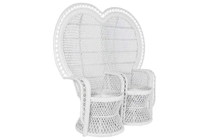 Sillon Ratan 157X68X145_5 2 Plazas Blanco