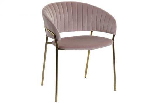 Silla Poliester Metal 58X53X73 Terciopelo