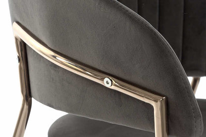 Silla Poliester Metal 58X53X73 Terciopelo
