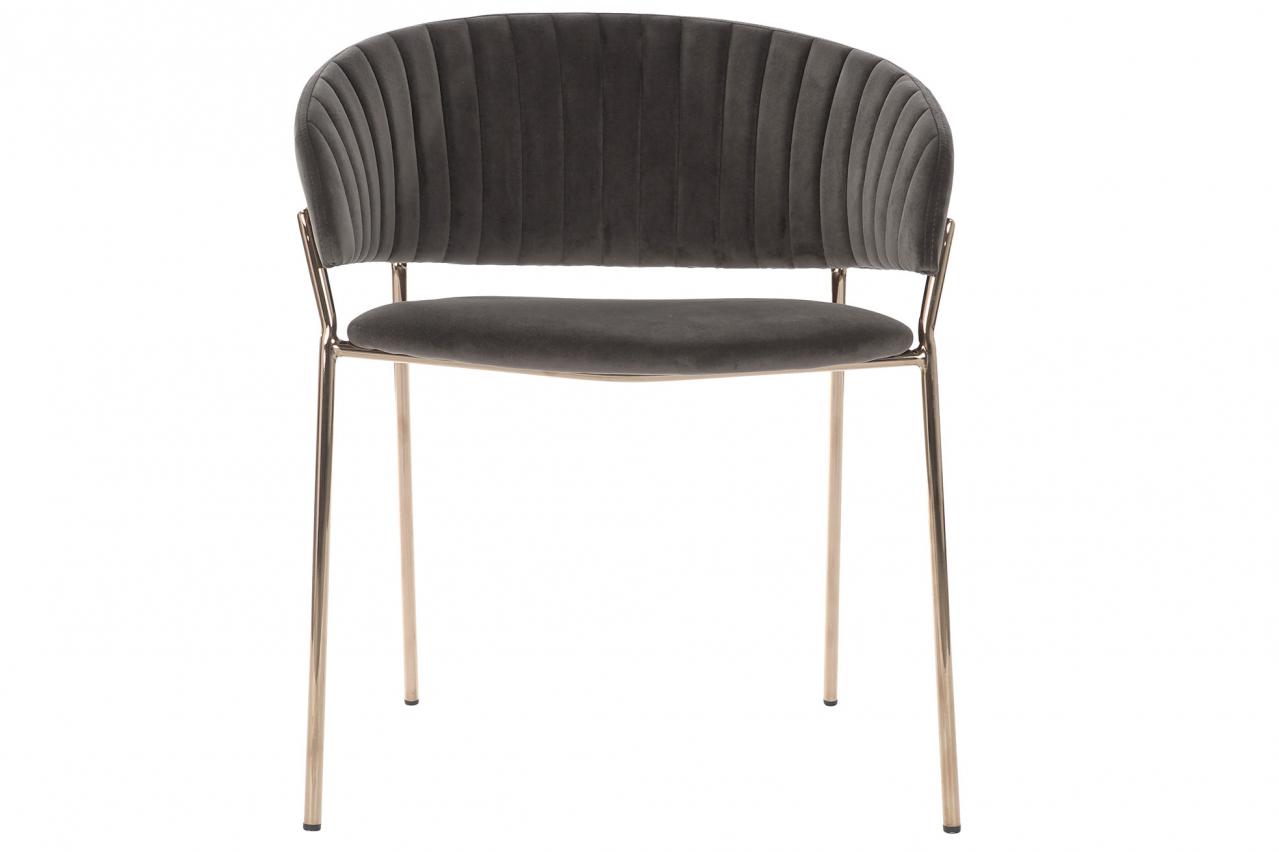 Silla Poliester Metal 58X53X73 Terciopelo