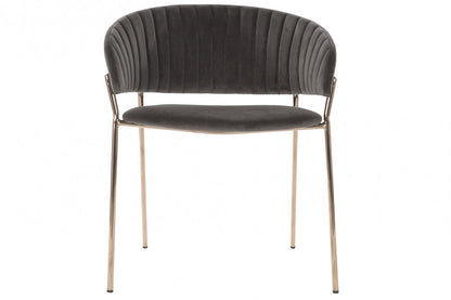 Silla Poliester Metal 58X53X73 Terciopelo