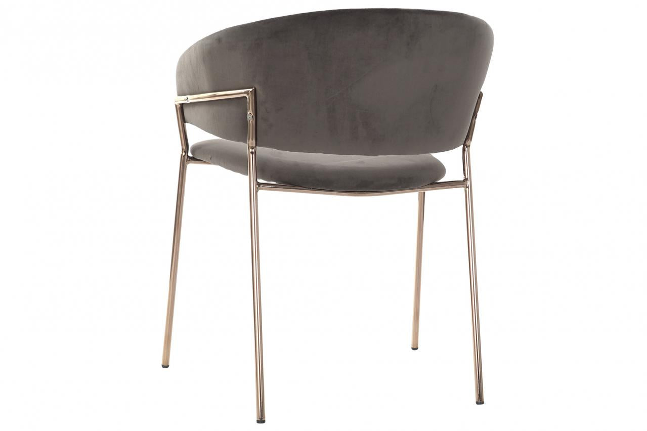 Silla Poliester Metal 58X53X73 Terciopelo