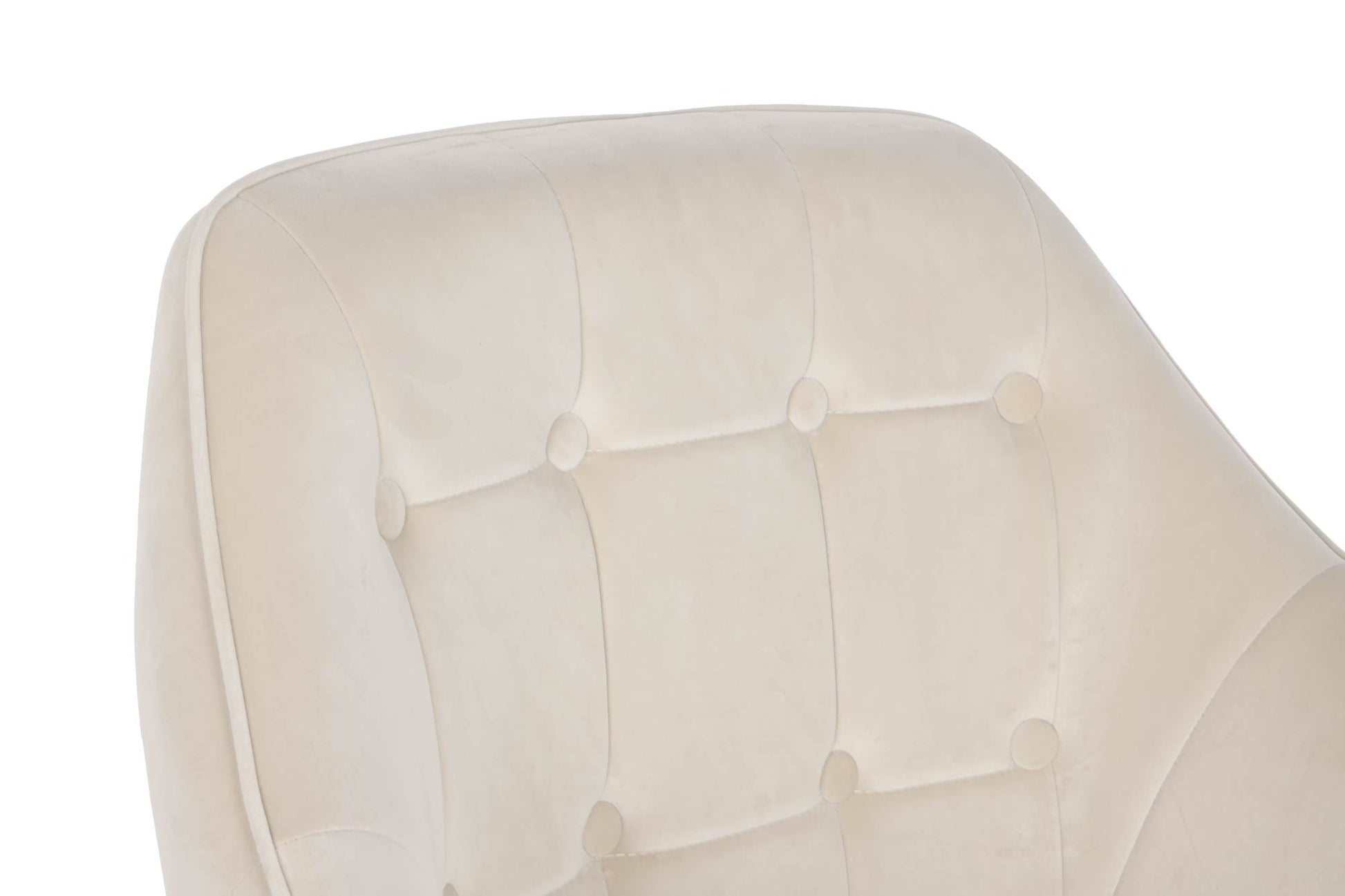 Butaca Poliester Metal 74X74X90 Velvet Crema