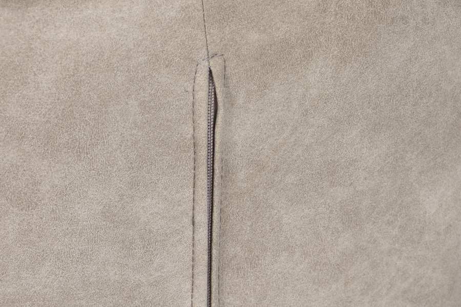 Silla Microfibra Metal 64X67X85 Simil Piel Beige