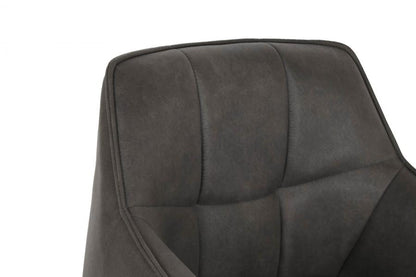 Silla Microfibra Metal 60X60X84 Simil Piel