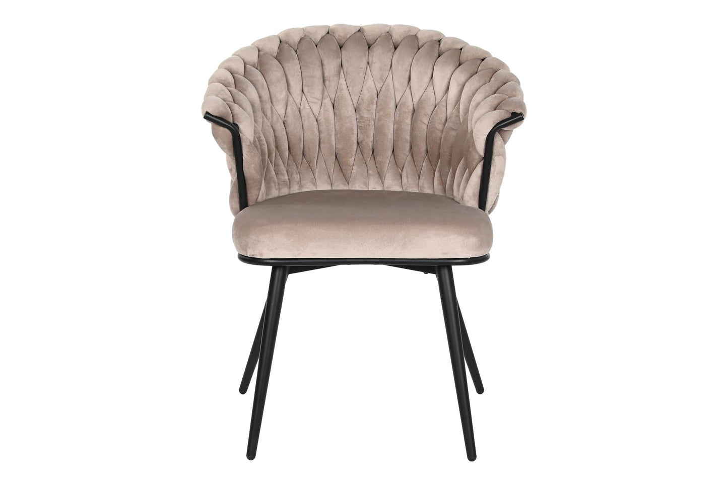 Silla Poliester Metal 60X66X84 Beige