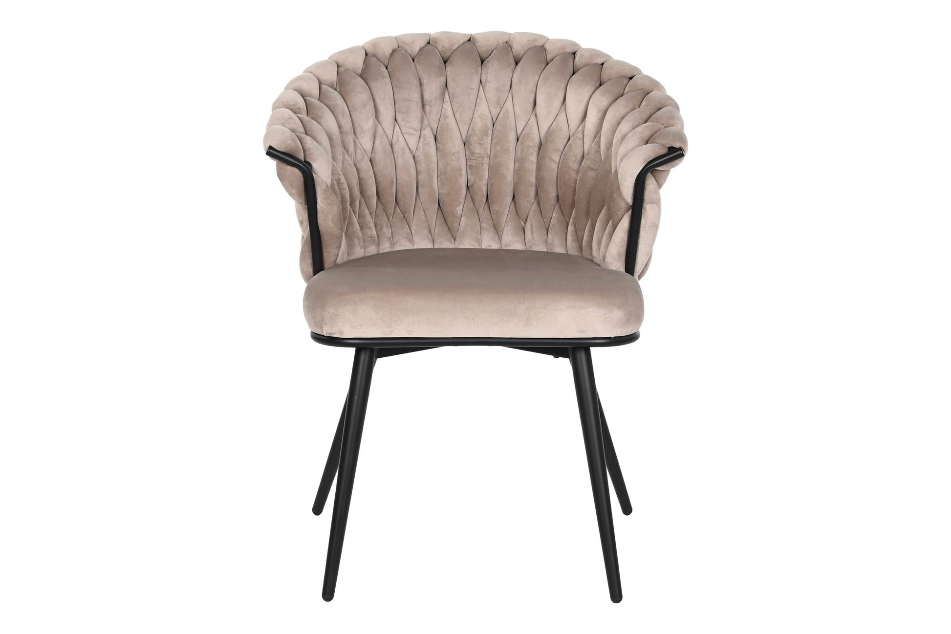 Silla Poliester Metal 60X66X84 Beige