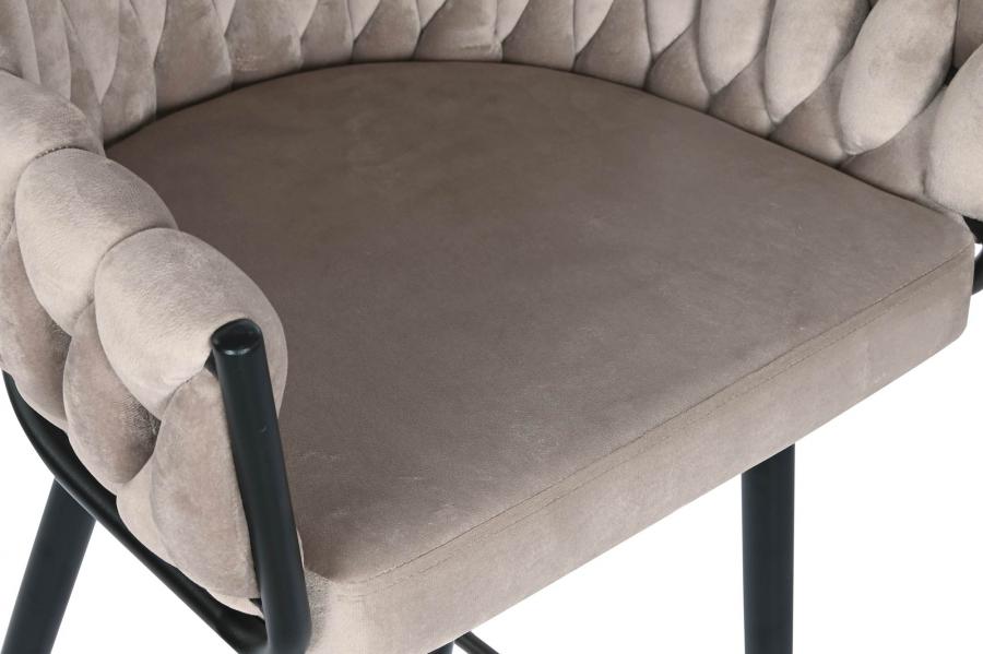 Taburete Poliester Metal 53X58X101 Beige