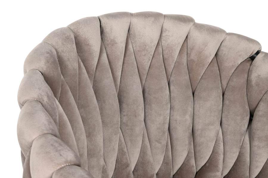 Taburete Poliester Metal 53X58X101 Beige