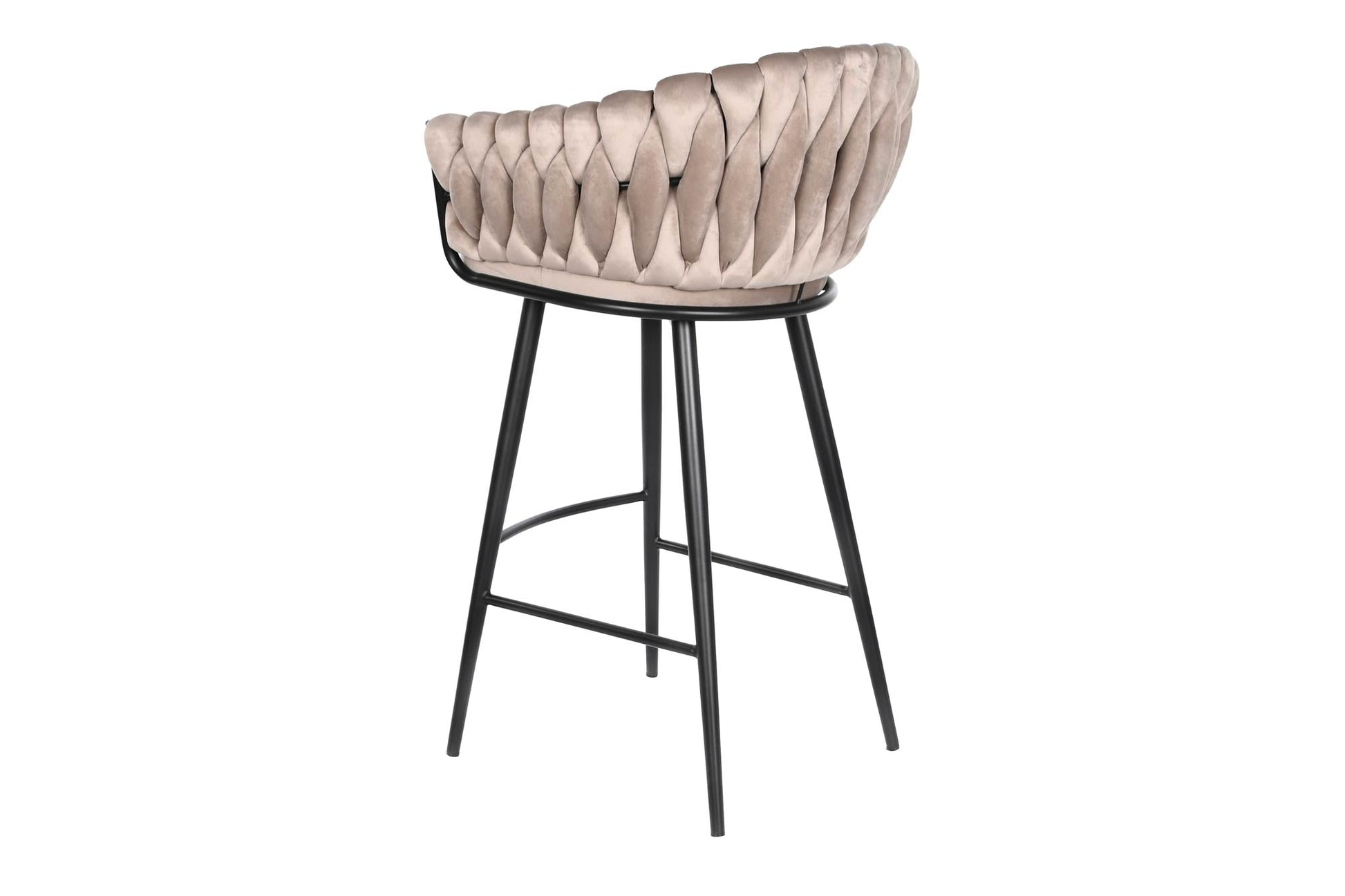 Taburete Poliester Metal 53X58X101 Beige