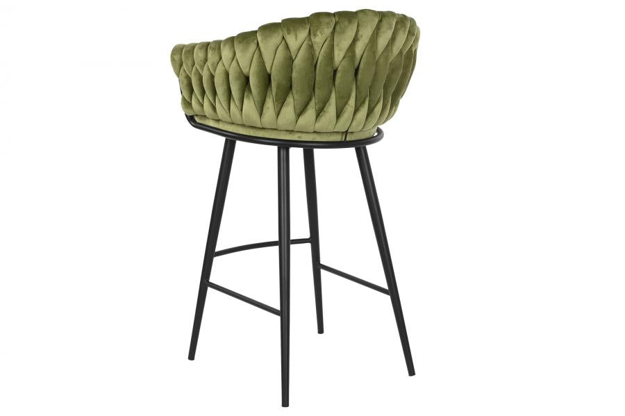 Taburete Poliester Metal 53X58X101 Verde