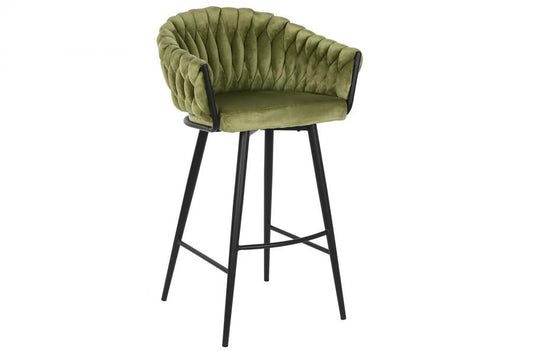 Taburete Poliester Metal 53X58X101 Verde