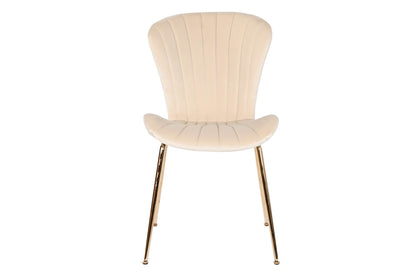 Silla Poliester Metal 54X49X84 Crema