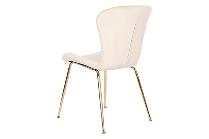 Silla Poliester Metal 54X49X84 Crema