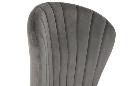 Taburete Poliester Metal 55X53X102 Gris Claro