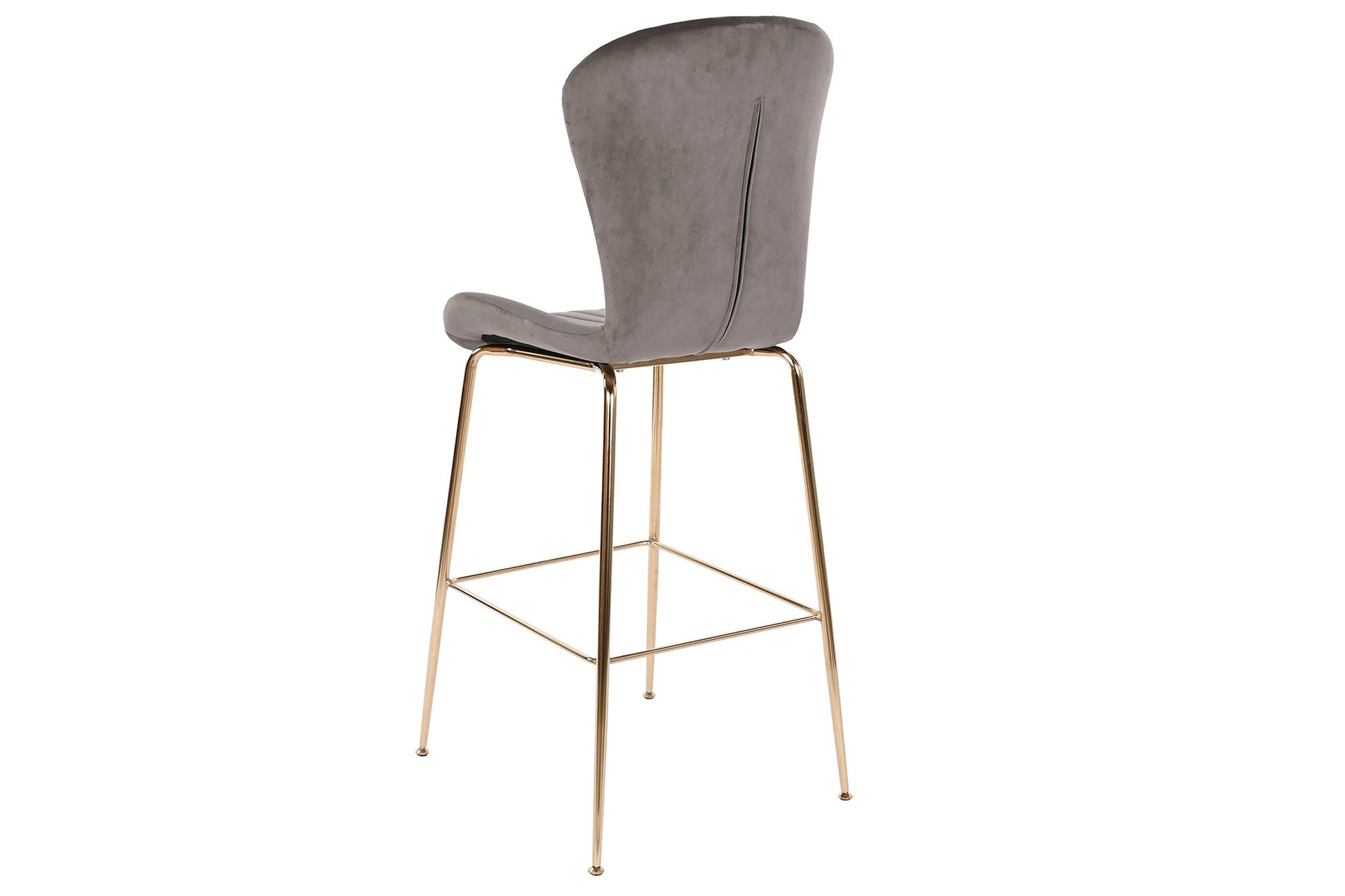 Taburete Poliester Metal 55X53X102 Gris Claro