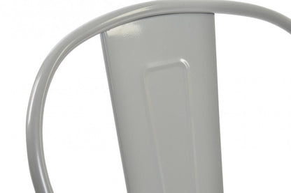 Silla Metal 45X48X86 Apilable Gris