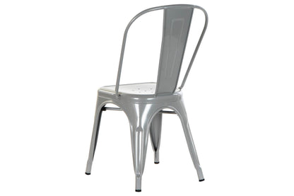 Silla Metal 45X48X86 Apilable Gris