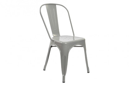 Silla Metal 45X48X86 Apilable Gris