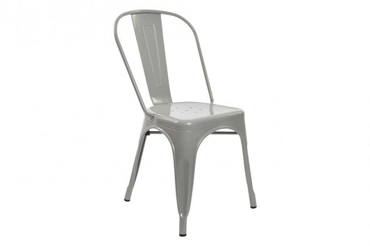 Silla Metal 45X48X86 Apilable Gris