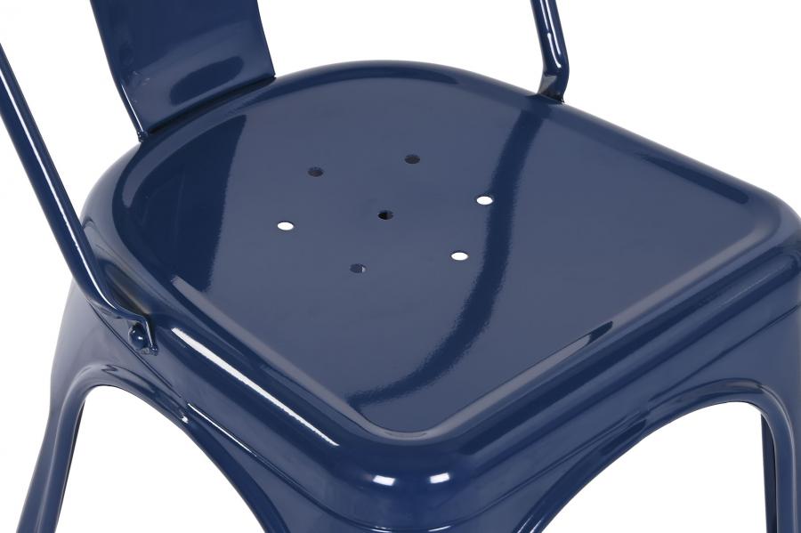 Silla Metal 45X48X86 Apilable Azul