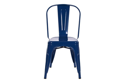 Silla Metal 45X48X86 Apilable Azul