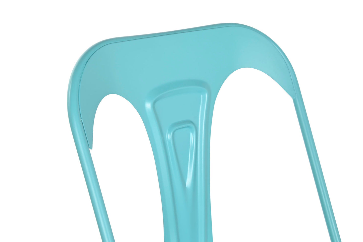 Taburete Metal 44X48X113 Respaldo Azul