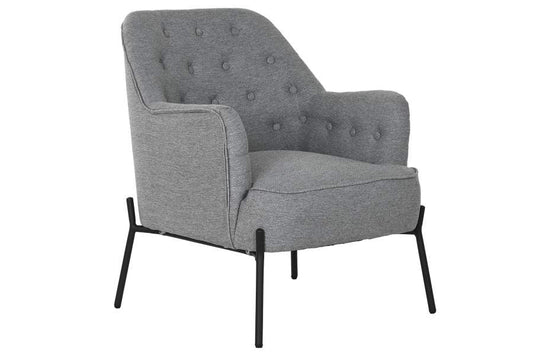 Sillon Poliester Metal 65X73X79_5 Gris