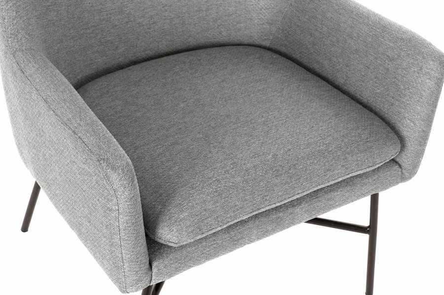 Sillon Poliester Metal 66X62X76_5 Gris Claro