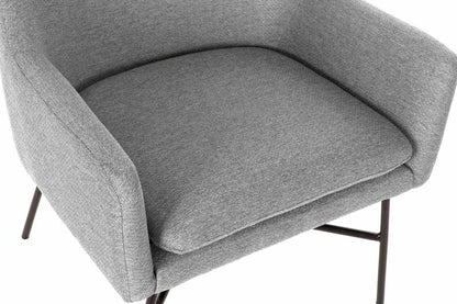 Sillon Poliester Metal 66X62X76_5 Gris Claro