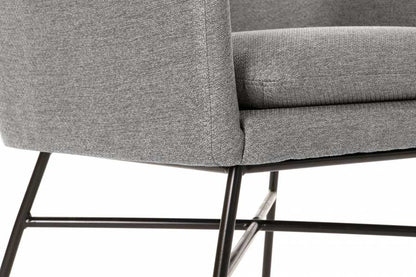 Sillon Poliester Metal 66X62X76_5 Gris Claro