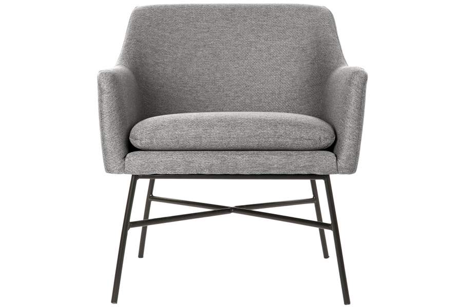 Sillon Poliester Metal 66X62X76_5 Gris Claro