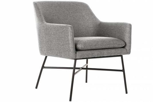 Sillon Poliester Metal 66X62X76_5 Gris Claro
