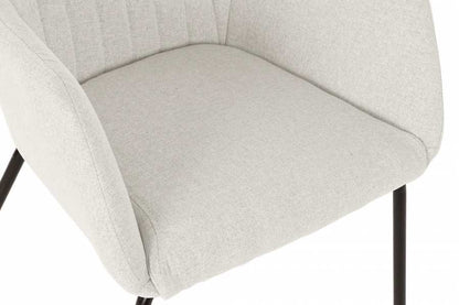 Silla Poliester Metal 59_5X60_5X78 Beige