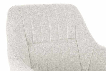 Silla Poliester Metal 59_5X60_5X78 Beige